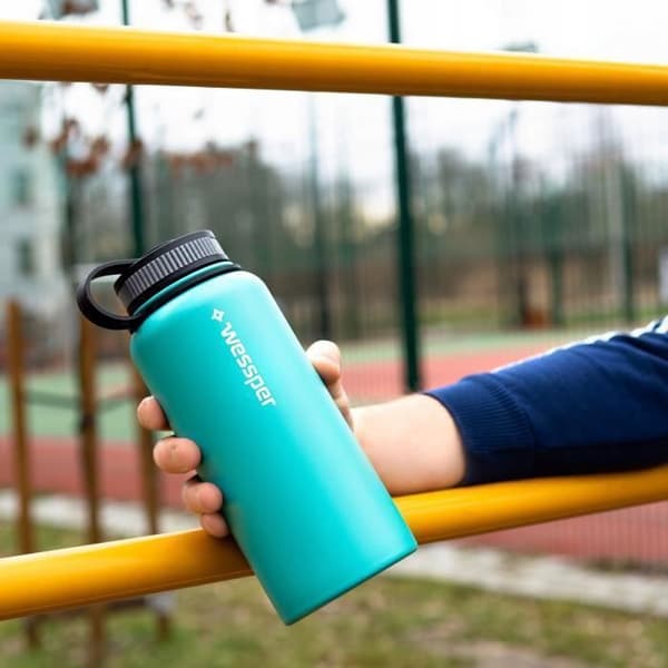 Isolerande Kåsa - WESSPER - ActiveMax Steeline - Rostfritt Stål - 500ml - 3 Korkar
