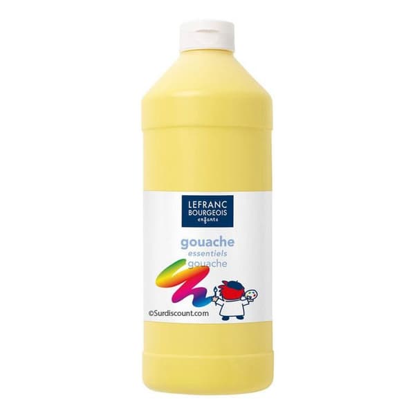 Tempera flytande gouache primär gul 1l Lefra…