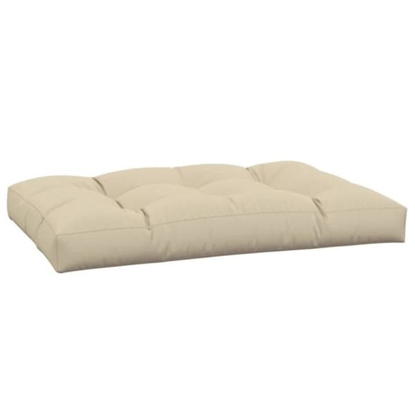 Beige pallkudde 120x80x12 cm tyg