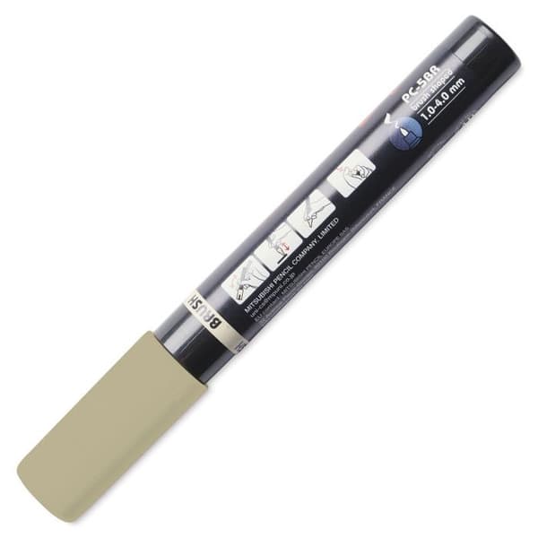 POSCA-markör - Beige - Penselspets - PC5BR - För alla underlag
