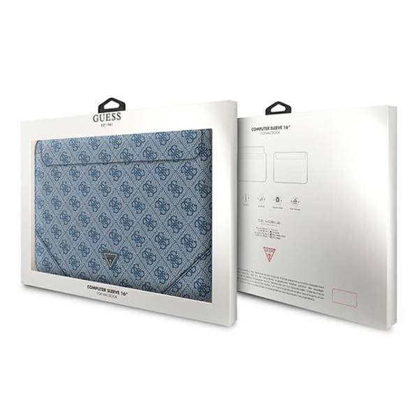 Guess 4G Uptown Triangle logotypfodral - 16" Laptopfodral (blå)