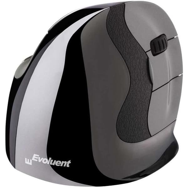 Evoluent VerticalMouse D Wireless Small - Ergonomisk trådlös mus - högerhänt - 2600 dpi lasersensor - 5 knappar