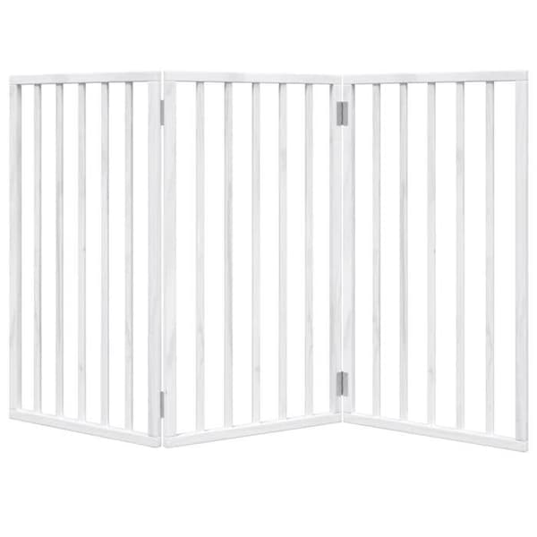 vidaXL Fällbar hundgrind 3 paneler 150 cm poppelträ 352182