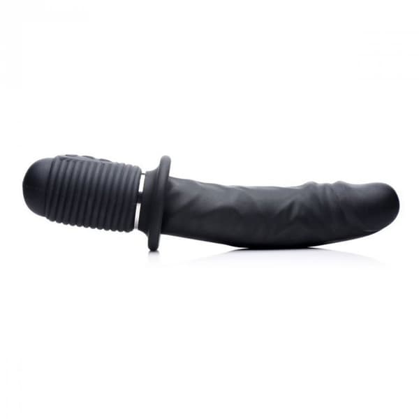 Dildo - Power Pounder - Noir - Silikon - Stor - Vibrant
