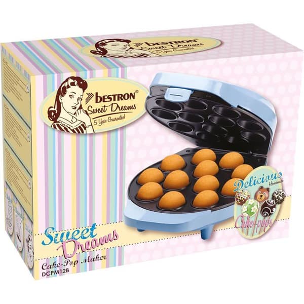 Cake pop-maskin - BESTRON - DCPM12B - 700 W - 12 cake pops - Blå