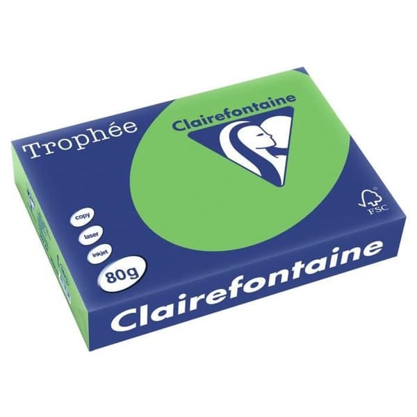Papier A4 - TROPHEES DIFFUSION - Mint - 80g - Förpackning med 5 remsor - 500 Ark