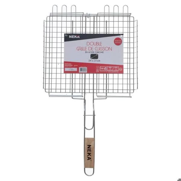 Rektangulär grillgaller korg 34x31cm - Neka