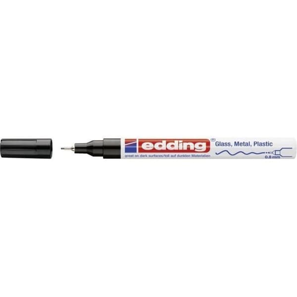 Målarpenna - EDDING - E-780 - Svart - 0.8 mm - Nålförmåg