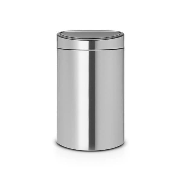 BRABANTIA Touch Bin - Ny återvinning 23 / 10L - Matt stål