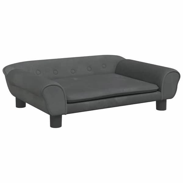 vidaXL Mörkgrå barnsoffa 70x45x26 cm sammet, mini soffa, mini soffstol, mini soffa för barn, soffa 3196402