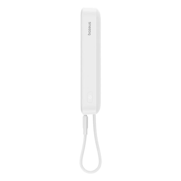 Batteri extern - BASEUS - Magnetisk Mini - 10000 mAh - 30W - USB-C, Lightning - Vit