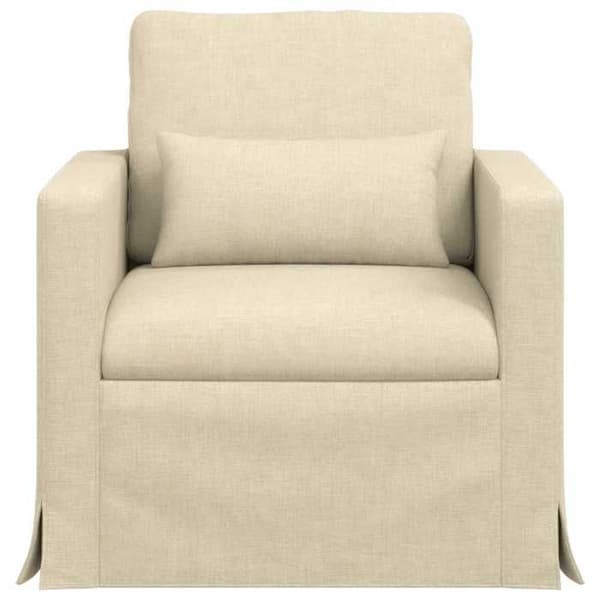 Soffa - VIDAXL - 60 cm - Kräm - Metallram - Modulär