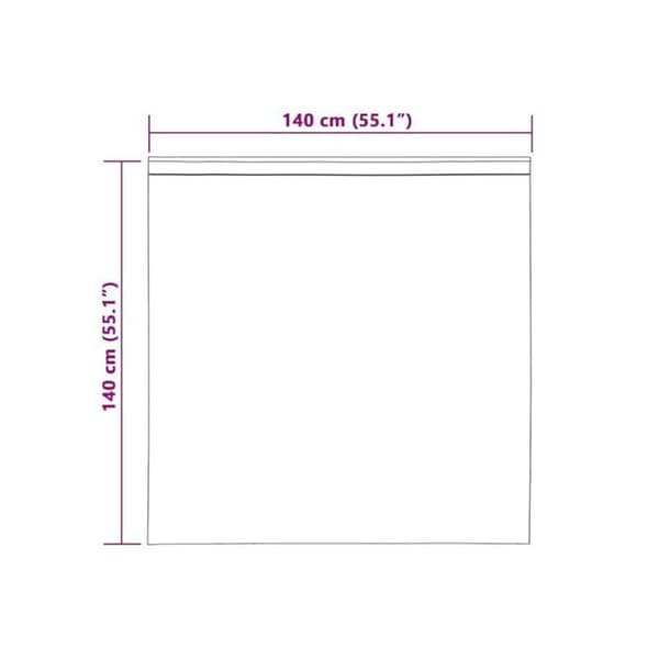 Gardiner i voile - vidaXL - Ljusgrå - Polyester - 140x140 cm - 2 stycken - Utvändig montering