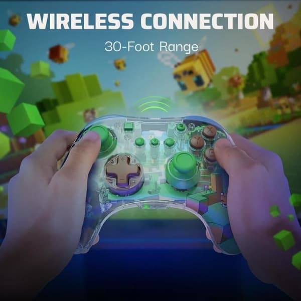 Realmz Wireless Controller Ns Steve Minecraft-Tillbehör-SWITCH