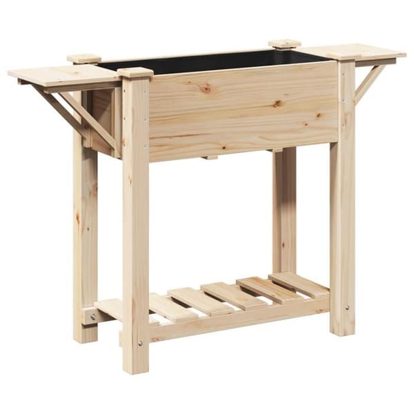 Blomlåda - Massivt furu - 111x37x76 cm - Rektangulär - Beige