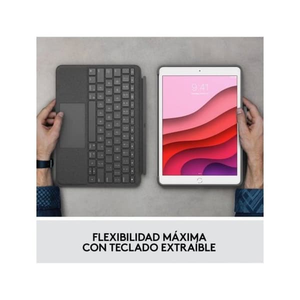 Bluetooth-tangentbord - Logitech - 920-009627 - Svart - Stativ för surfplatta - Trådlös