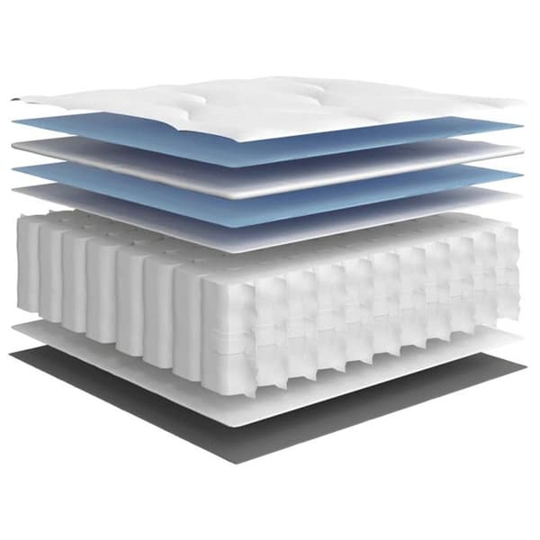 vidaXL Pocket resårmadrass Medium 90x200 cm 372810