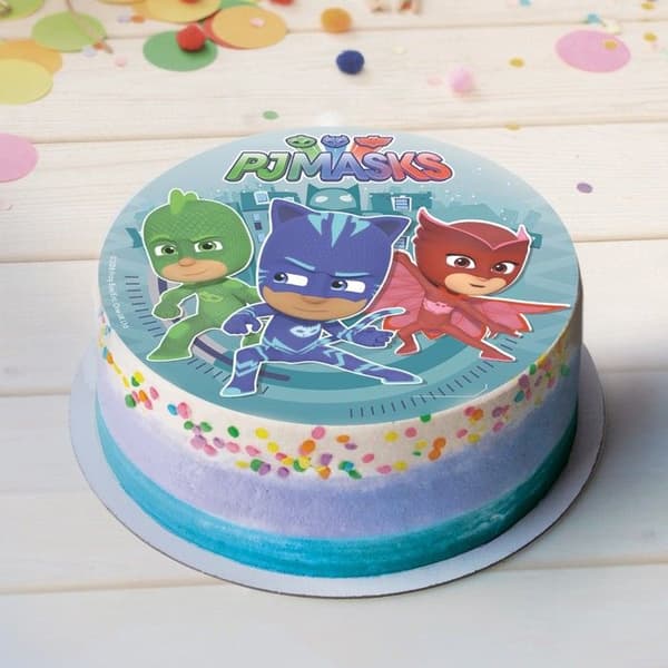 Disque Azyme - DEKORA - PJMASKS - Tårtdekoration - 20cm - Multifärgad