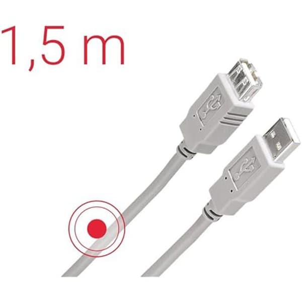 USB A-kabel - HAMA - USB-A 2.0 - 1,5 m - 480 Mbit/s - 0,5 A