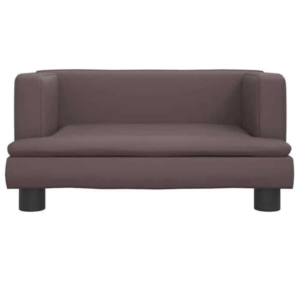 vidaXL Soffa för barn brun 60x40x30 cm konstläder, mini soffa, mini soffa-stol, mini soffa för barn, soffa 3196326