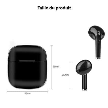TRÅDLÖSA BLUETOOTH-HÖRLURAR - SVART