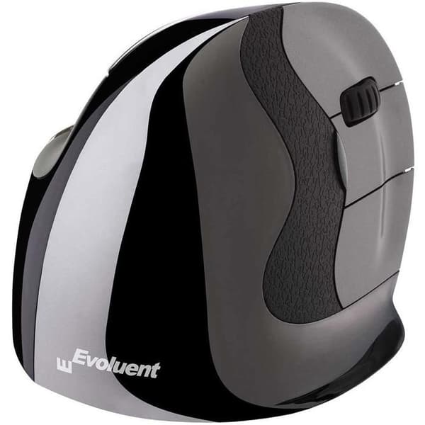 Evoluent VerticalMouse D Wireless Medium - Ergonomisk trådlös mus - högerhänt - 2600 dpi lasersensor - 5 knappar