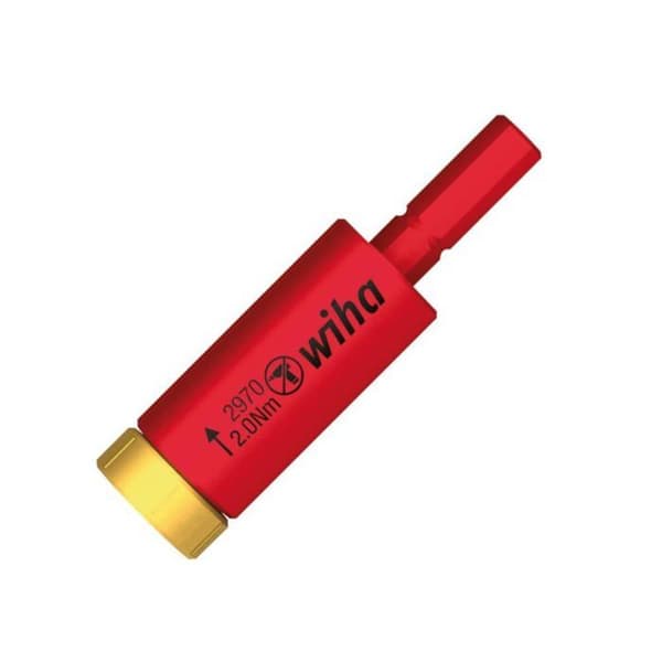 Dynamometrisk adapter - WIHA - easytorque electric - 2,0 Nm - för Slimbits-bitar - stål Cr-V-Mo