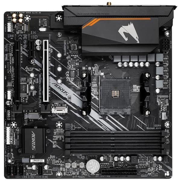 Moderkort - GIGABYTE - B550M AORUS ELITE AX