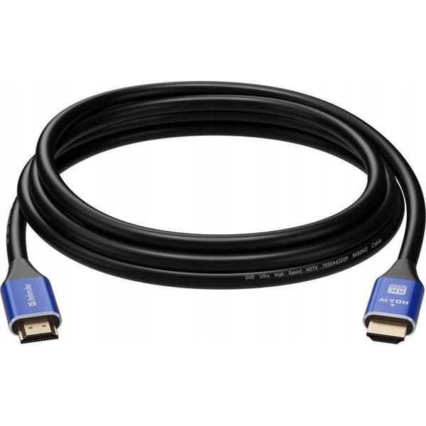 HDMI-kabel - DEFENDER - v2.1 5m - 8K - M/M - Blå
