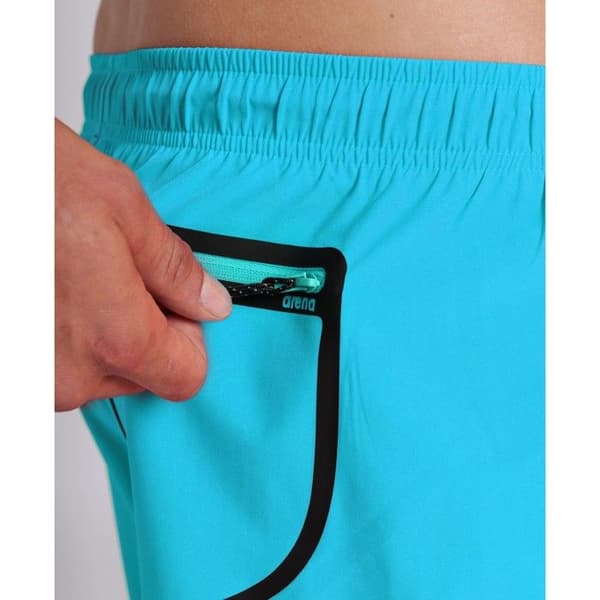 Badshorts Arena Pocket Beach - ljusblå/svart