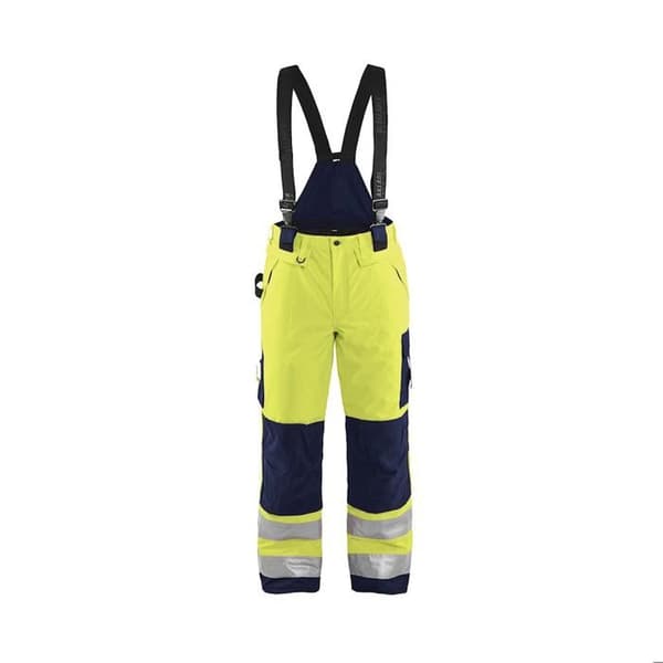 Högsynlig arbetsbyxa vinter Blaklader - fluorescerande gul/marin