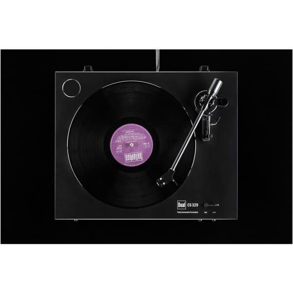Dual CS 329 Svart vinylspelare