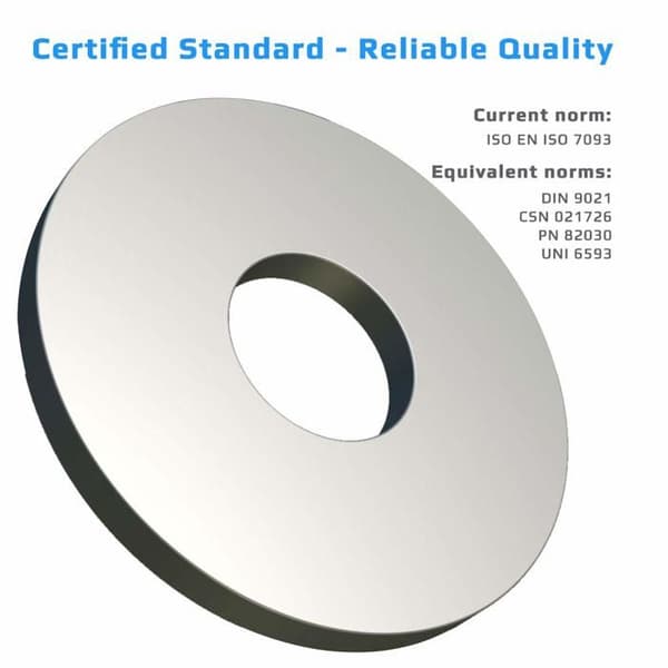 Bult - mutter - bricka Keple - P-ISO7093-M5-ZN-P50