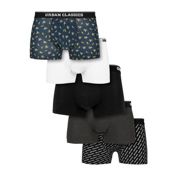 Urban Classics boxershorts i stor storlek (x5)