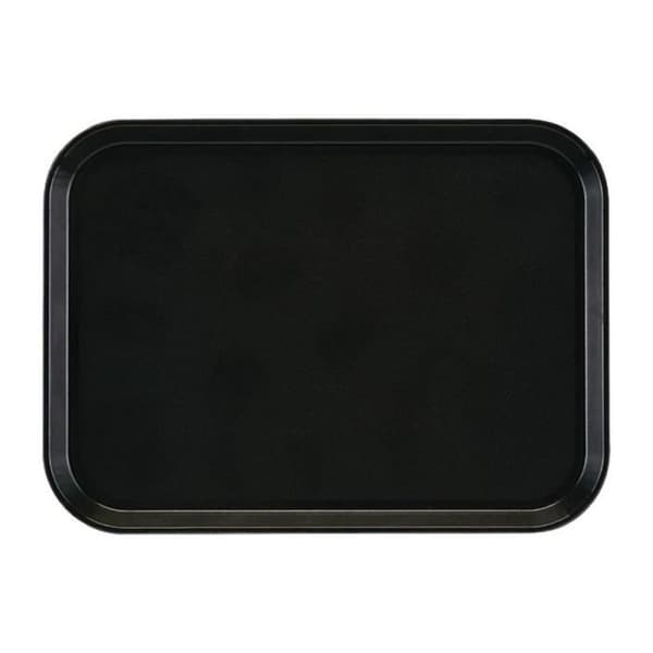Rektangulär halkfri glasfiberbricka EpicTread Cambro svart 35 cm
