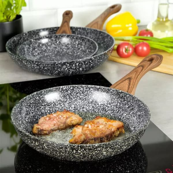 3 PATELNIE GRANIT GRANIT WOOD KINGHOFF KH-1030