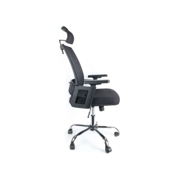 Q-connect chefsstol - Justerbart nackstöd - Max. stöder 130kg - Svart