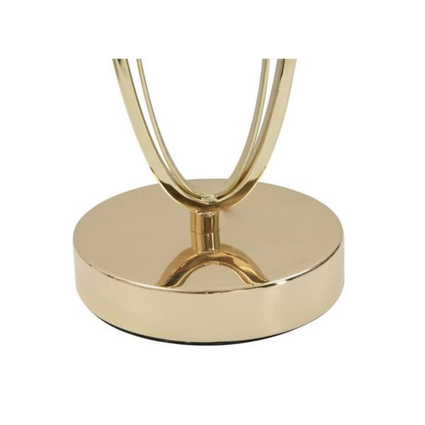 Bordslampa i Metall "Flush" 58cm Kräm & Guld