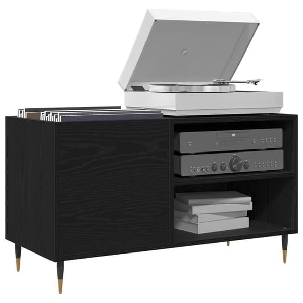 Buffé - Svart - Ingenjörsträ - Matfinish - Modern design