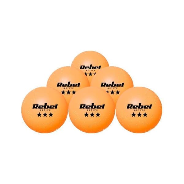 Set med 6 bordtennisbollar REBEL ACTIVE