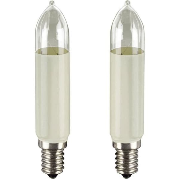 Ersättnings-LED-lampa - HELLUM - 905045 - E10-sockel - 16 V - 2 stycken