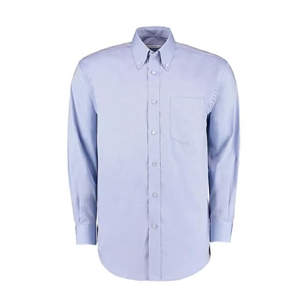 Klassisk passform långärmad skjorta Kustom Kit Premium Oxford