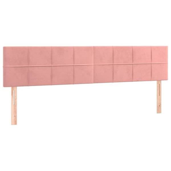 vidaXL Sänggavlar Rosa 160x5x78/88 cm Sammet 346073