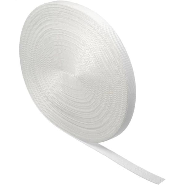 Rullgardinsrem - SCHELLENBERG - Maxi 23 mm - 50 m - Vit - Textil - För rullgardin - Robust rem