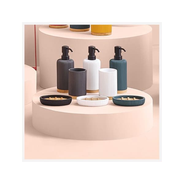 Tvålbehållare 270ml "Modern Color" vit - 5 five simply smart
