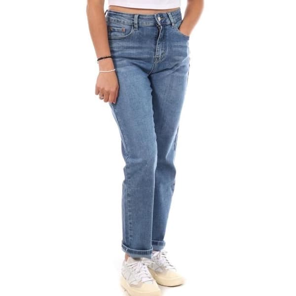 Jean Mom Blå Kvinna Måndag Premium 388