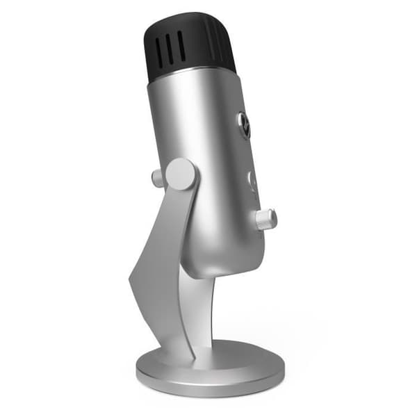 Mikrofon USB - Arozzi - Colonna - Silver - Streaming-diffusion - Växlande riktning