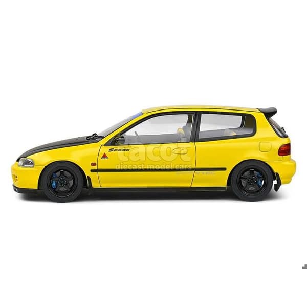 Miniatyr - SOLIDO - Honda Civic (EG6) - Spoon-version - Carnaval Gula - 1/18