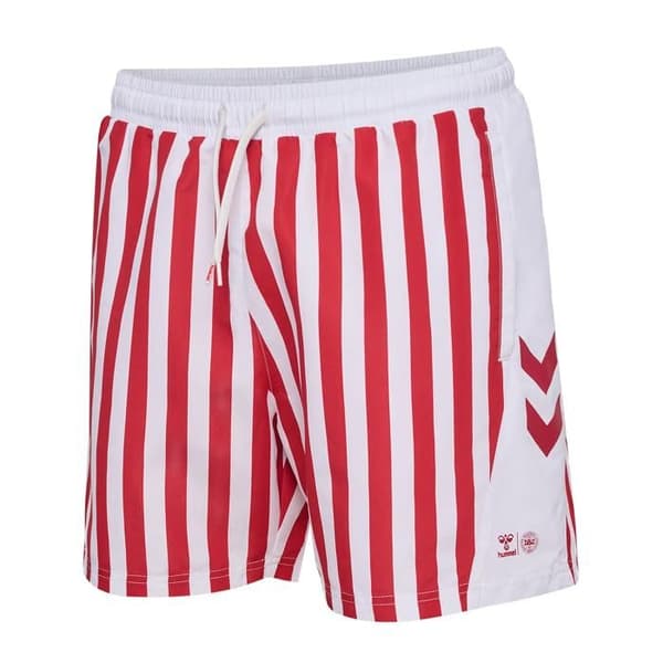 Hummel DBU Fan 24 badshorts - tango röd/vit