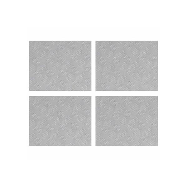 Aluminiumtrappa - vidaXL - Silver - 50x40 cm - Halkfri - 4-pack